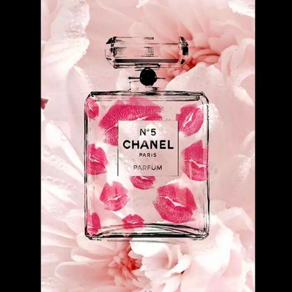 luxury home decor~ Coco Chanel # 5 perfume stilettos lipstick Wall Art CHOOSE 3 - Picture 3 of 13